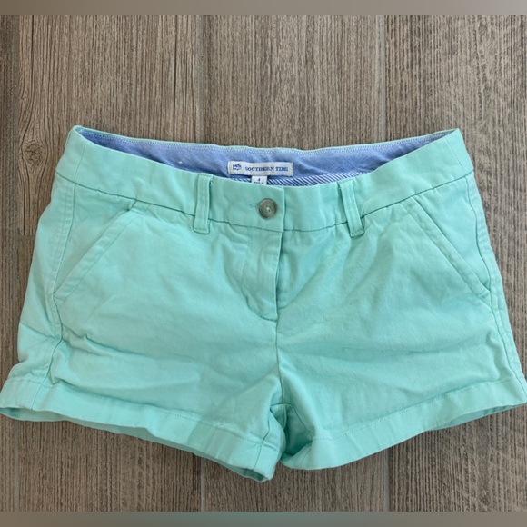 Southern tide teal shorts - Picture 1 of 3